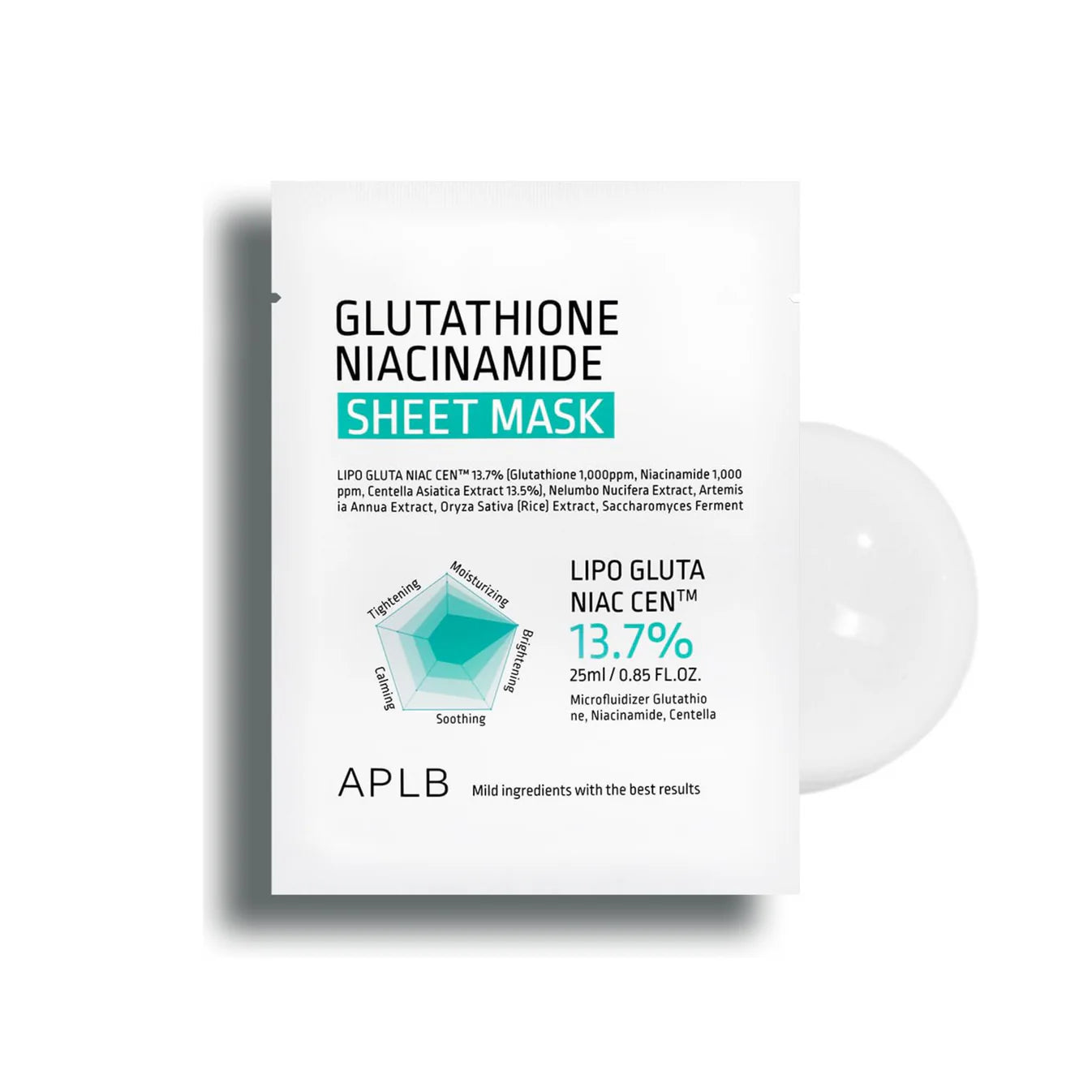 Glutathione Niacinamide Sheet Mask 25ml