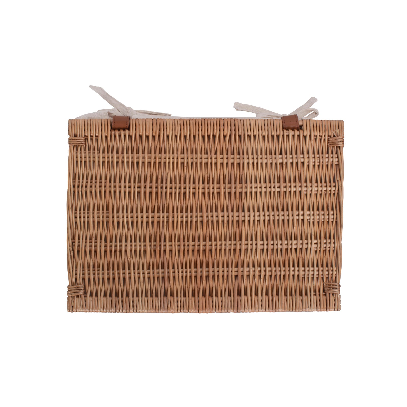 Wicker Light Steamed Cotton Lined Storage Basket | Medium | Brown
