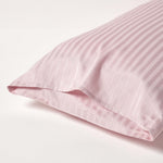 Egyptian Cotton Satin Stripe Housewife Pillowcase 330 Tc | King Pillow Case | Dusky Pink