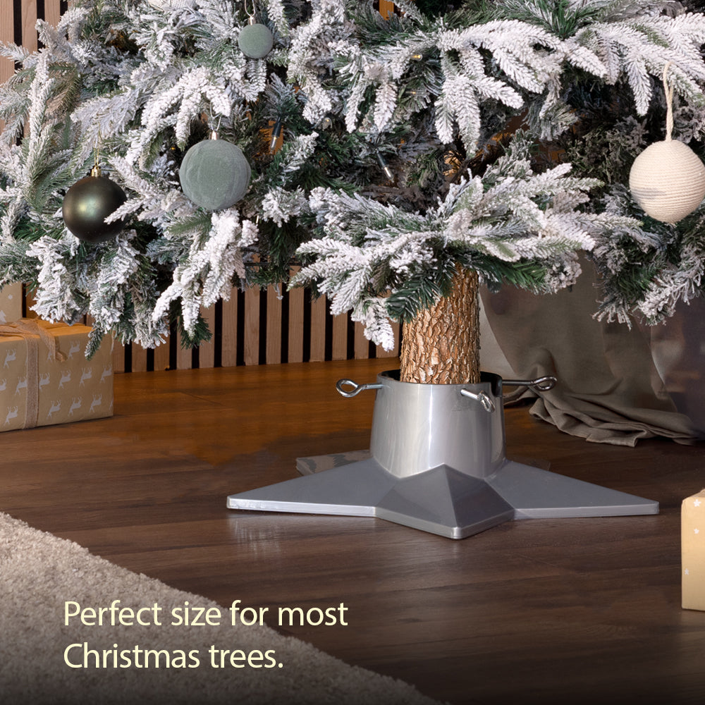 Premium Christmas Tree Stand With 1l Water Reservoir | Silver