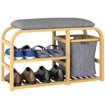 Shoe Rack Bench With Seat For Hallway, Entryway
