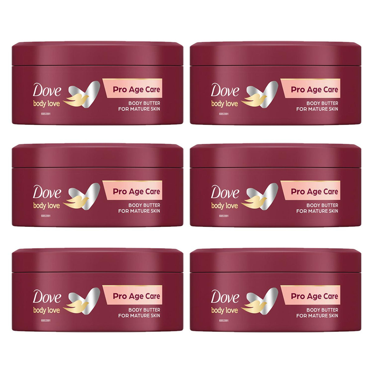 Body Love Pro Age Body Butter Nourishing Moisturiser, 6 X 250ml | Set of 6