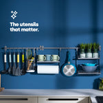 Hanging Utensil Holder - Grey