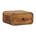 Solid Wood Avora Mini Wall-mounted Oak-ish 1 Drawer Nightstand