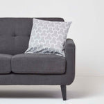 Geometric Jacquard Cushion Cover | 60cm x 60cm | Light Grey