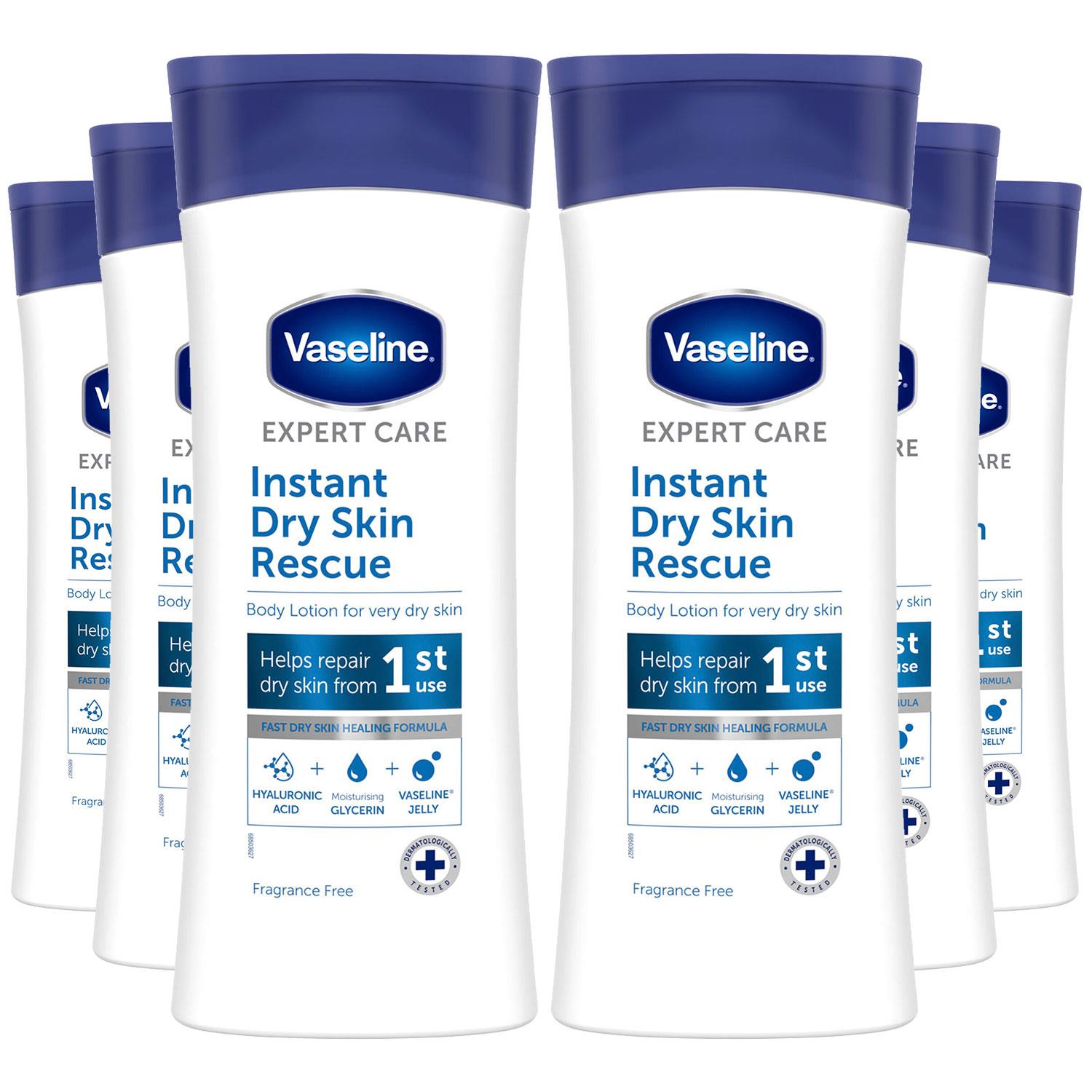 Expert Care Instant Dry Skin Rescue Body Lotion For Dry Skin, 6x400ml