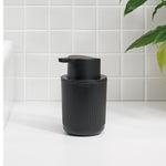 Recycled Soap Dispenser - Easy to use one hand push pump - Refillable with 250ml capacity - Made in the UK | Graphite Black