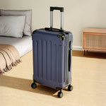 Modern Hardside Spinner Suitcase With Combination Lock | 24" | Blue