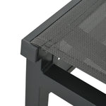 7 Piece Set W/ Mesh Seat, Aluminium Top Table