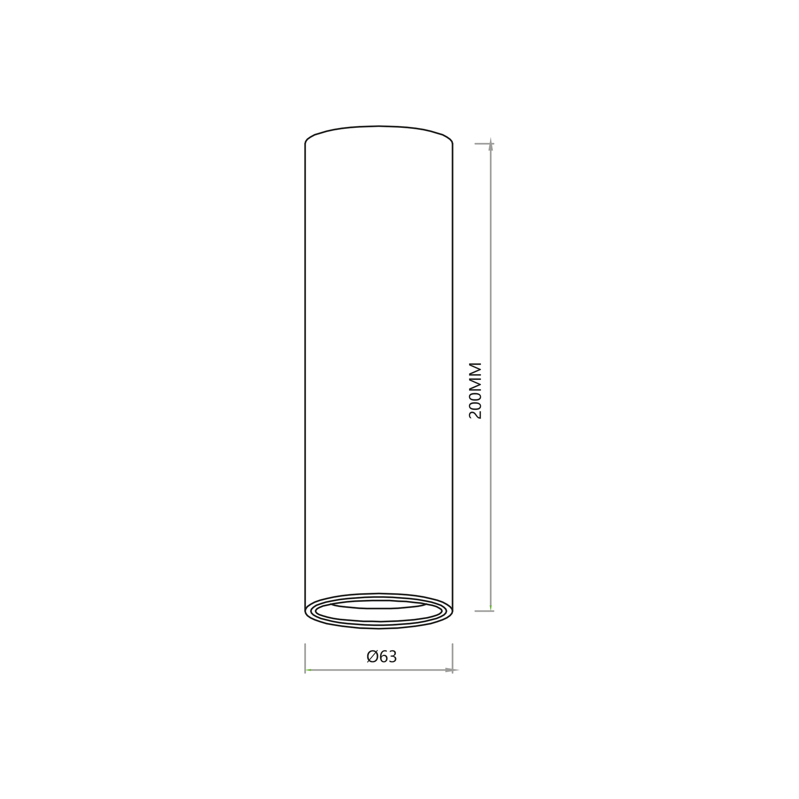 Genesis Spot 1xgu10 | 20cm | White