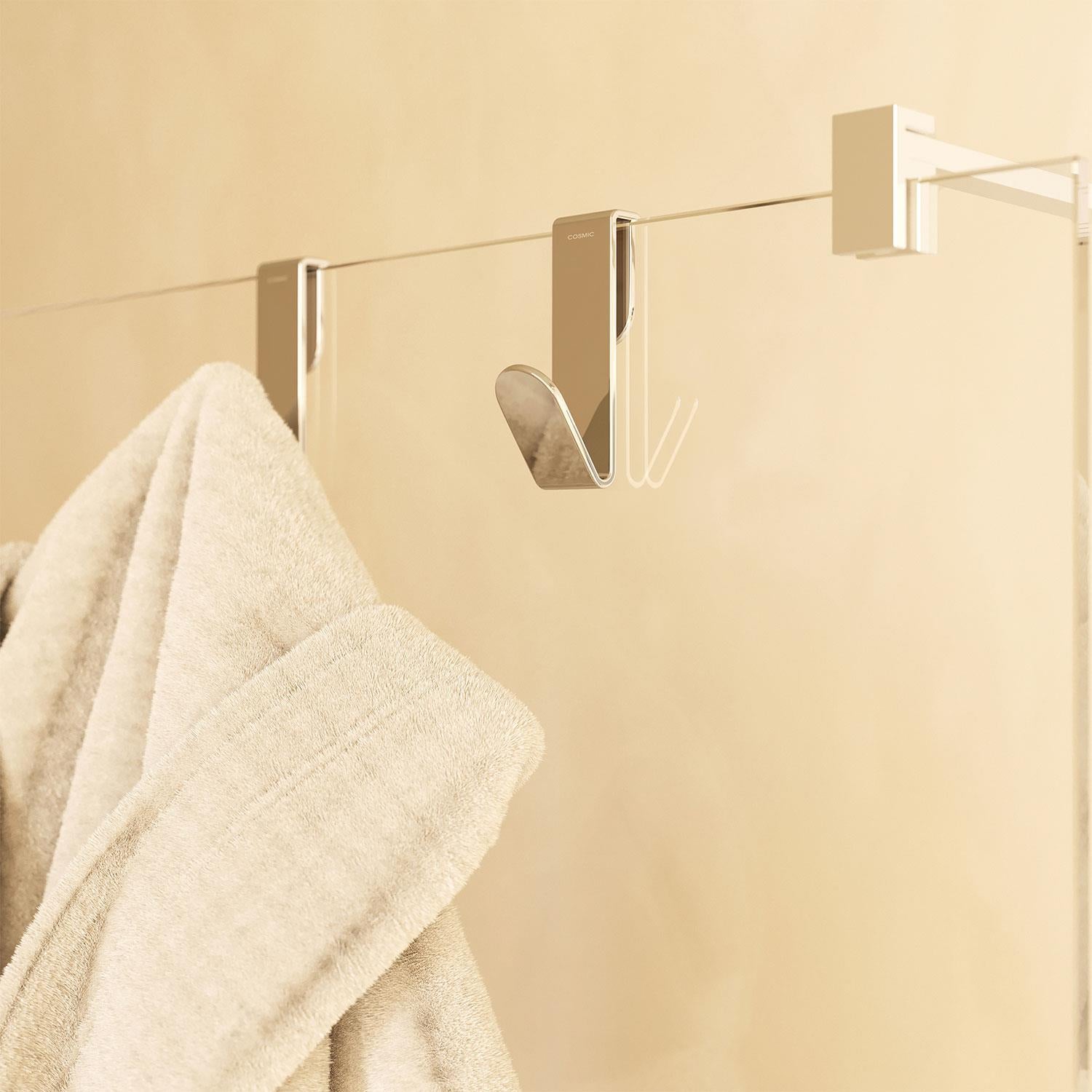 Towel Hook, Robe Hook, Coat Hook, 2 Pieces Chrome Architect S+ Collection