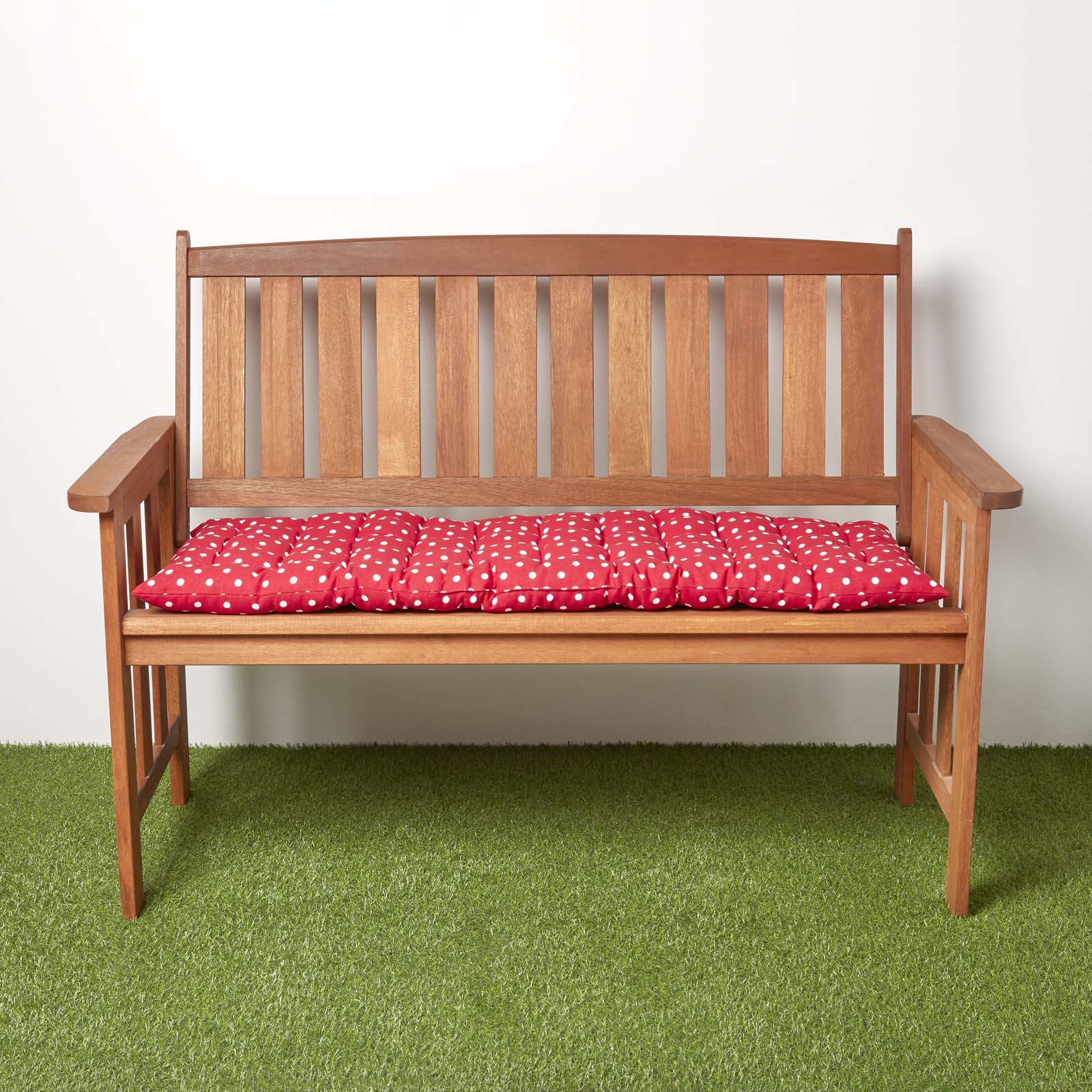 Red Polka Dot Bench Cushion 2 & 3 Seater | 2 | Red