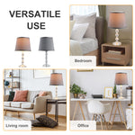 Crystallite Table Lamp W/ Fabric Lampshade Switch Beautiful