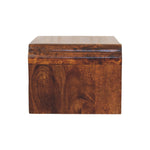 Avora Wall-mounted Bedside – Solid Wood, Chestnut Finish
