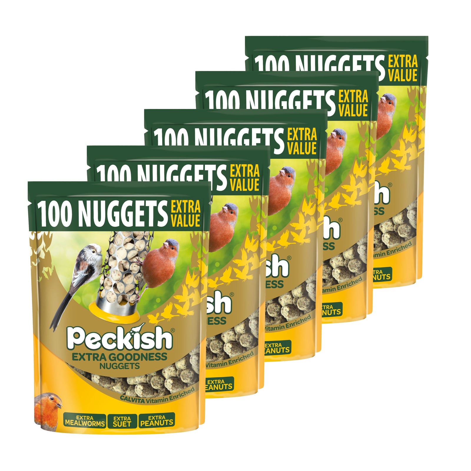 Extra Goodness Nuggets, Wild Bird Food | Set of 100