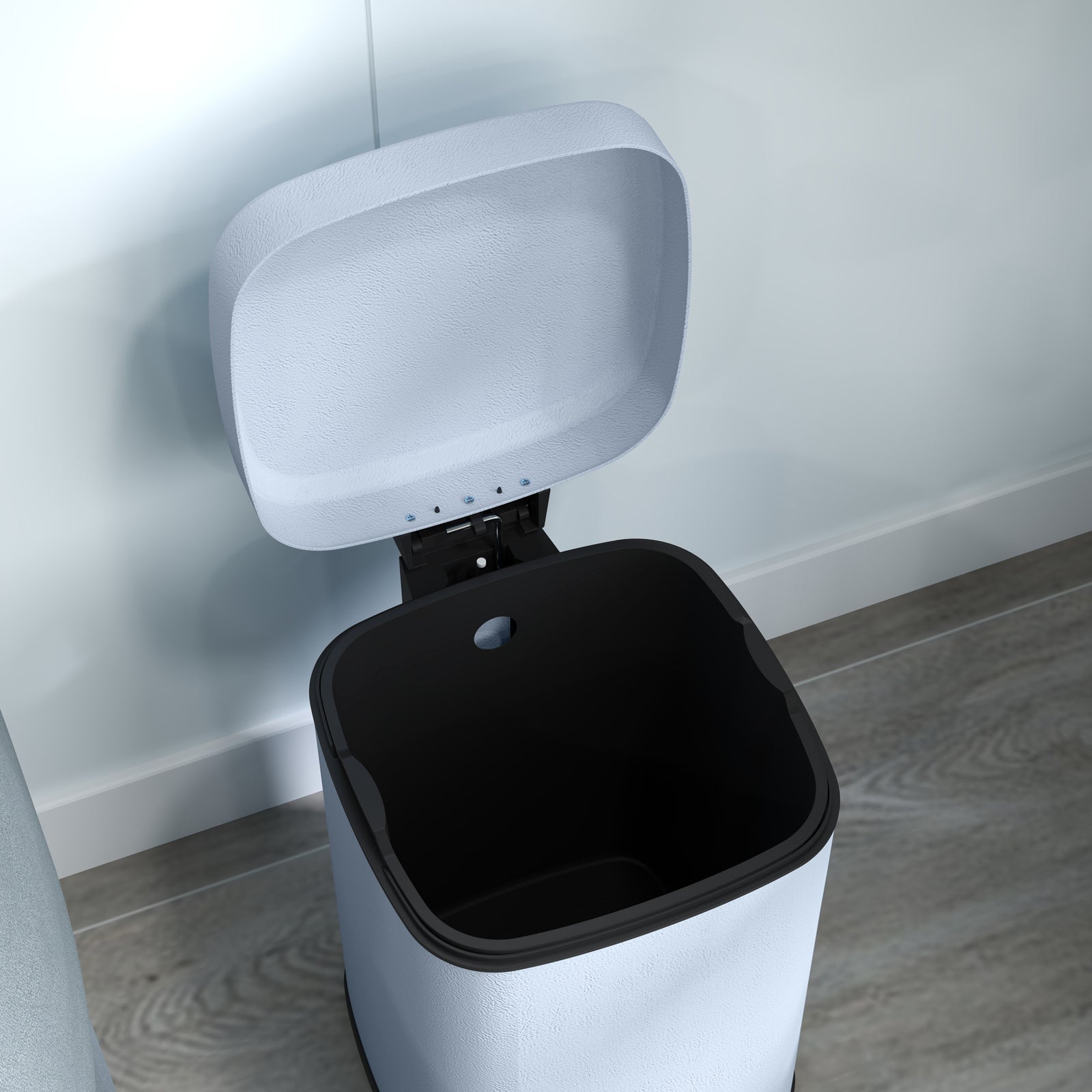 12/20l Kitchen Pedal Bin Metal Rubbish Bin Soft-close Lid | Medium | Blue