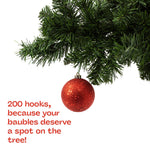 Green Bauble Hooks Mini And Small Ornament Hangers For Xmas