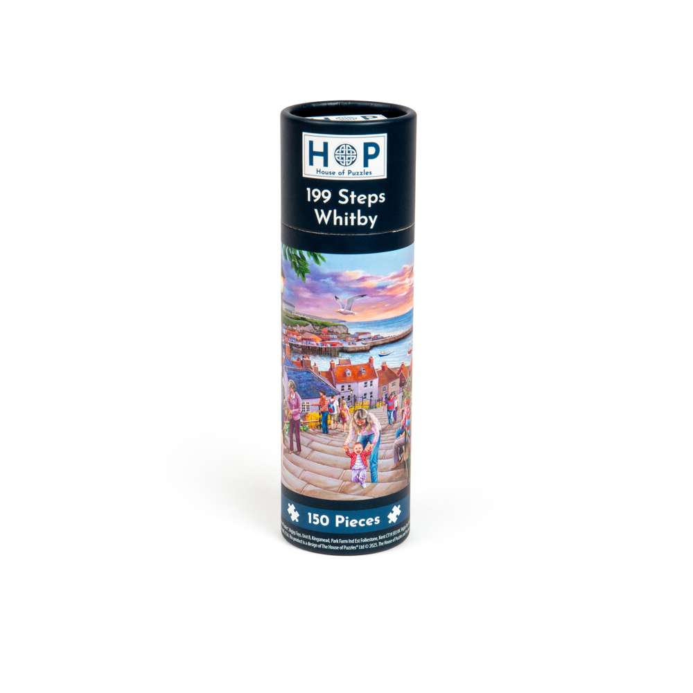 199 Steps Whitby Mini Jigsaw Puzzle Tube - 150 Piece