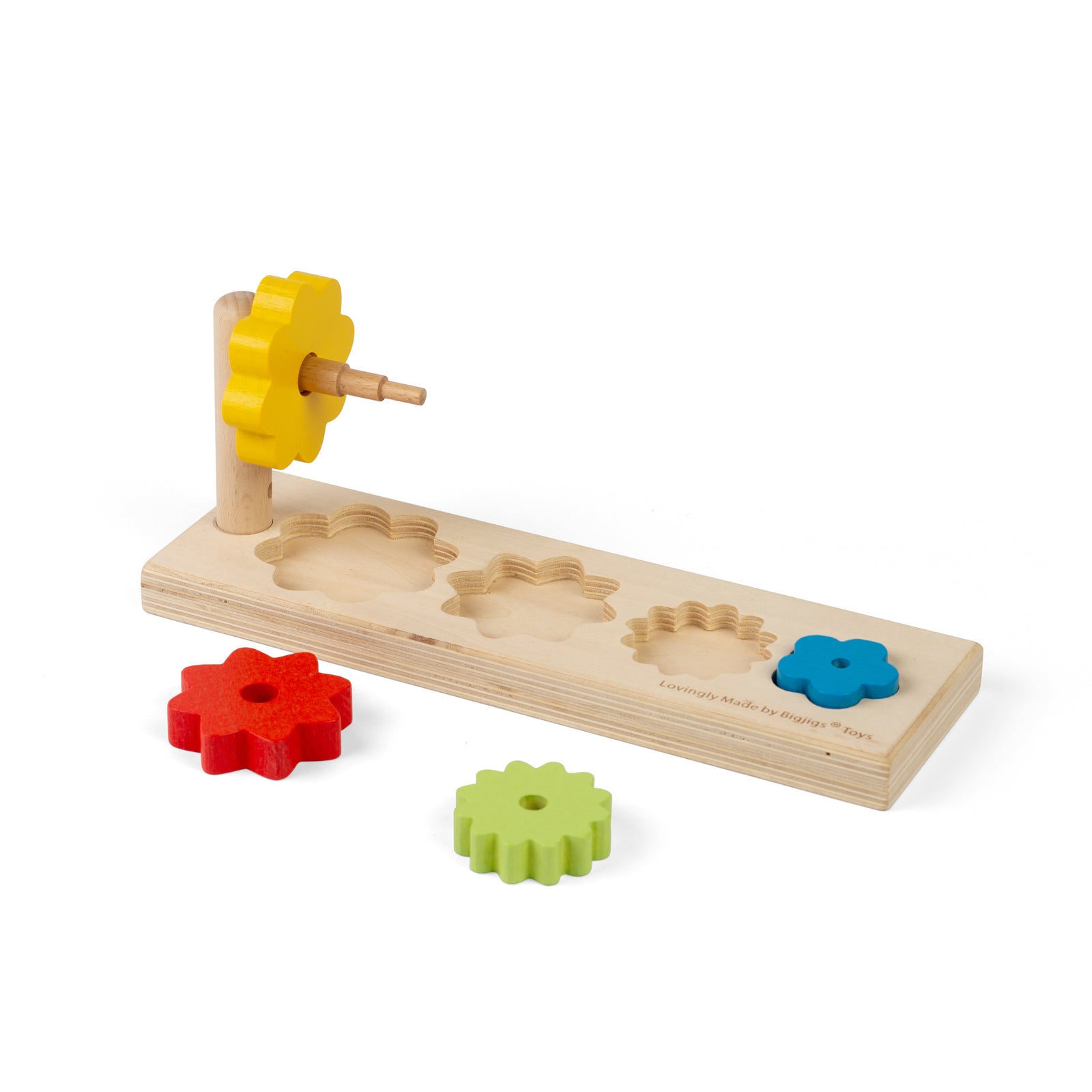 Wooden Flower Sorter Stacking Toy