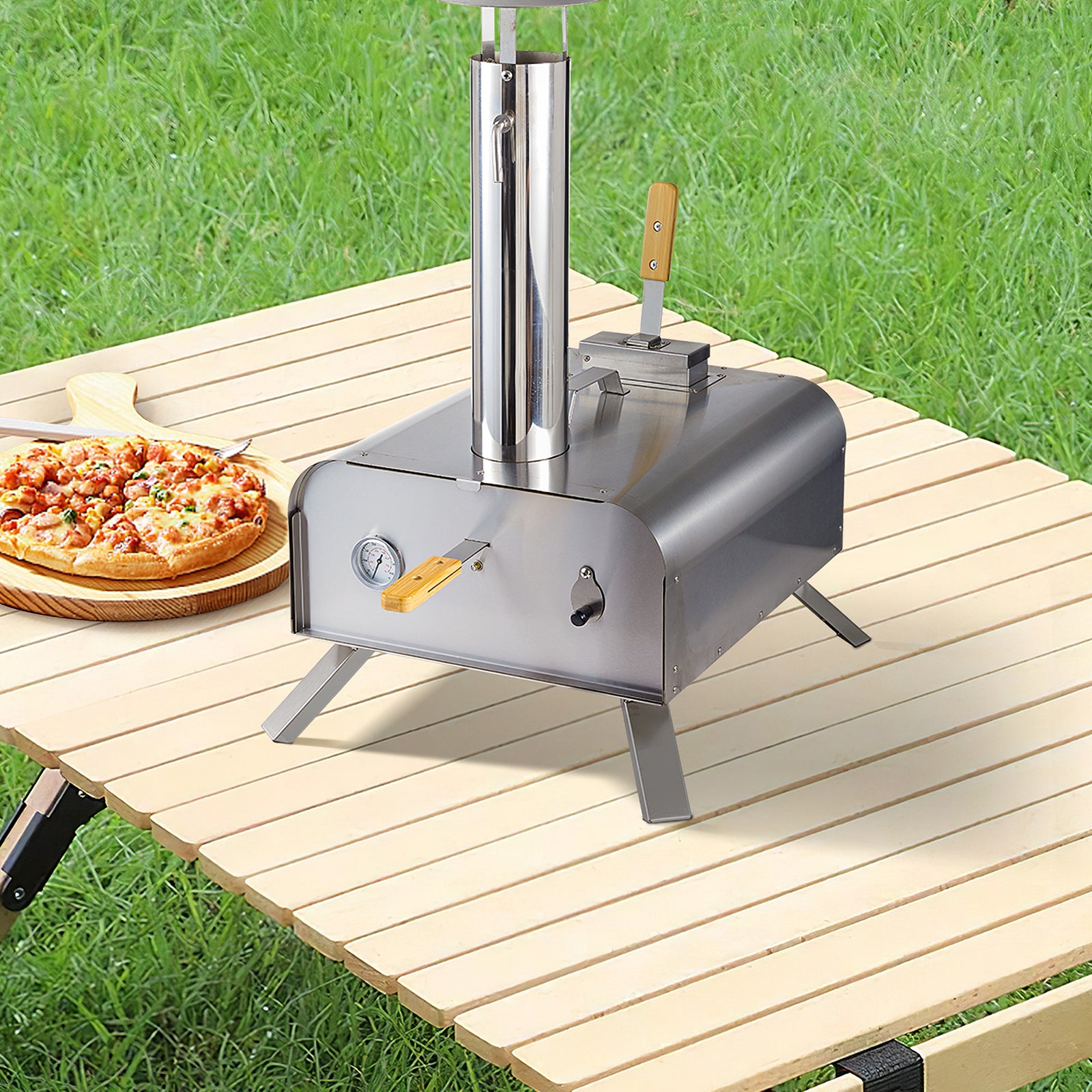 Outdoor Stainless Steel Stone Pizza Oven
