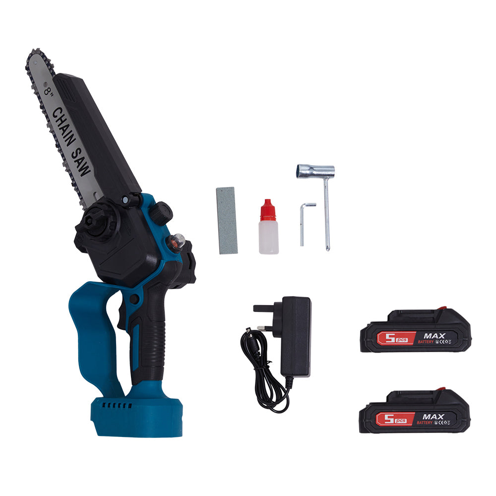 Cordless 8-inch Gardening Electric Chainsaw With Telescoping Pole