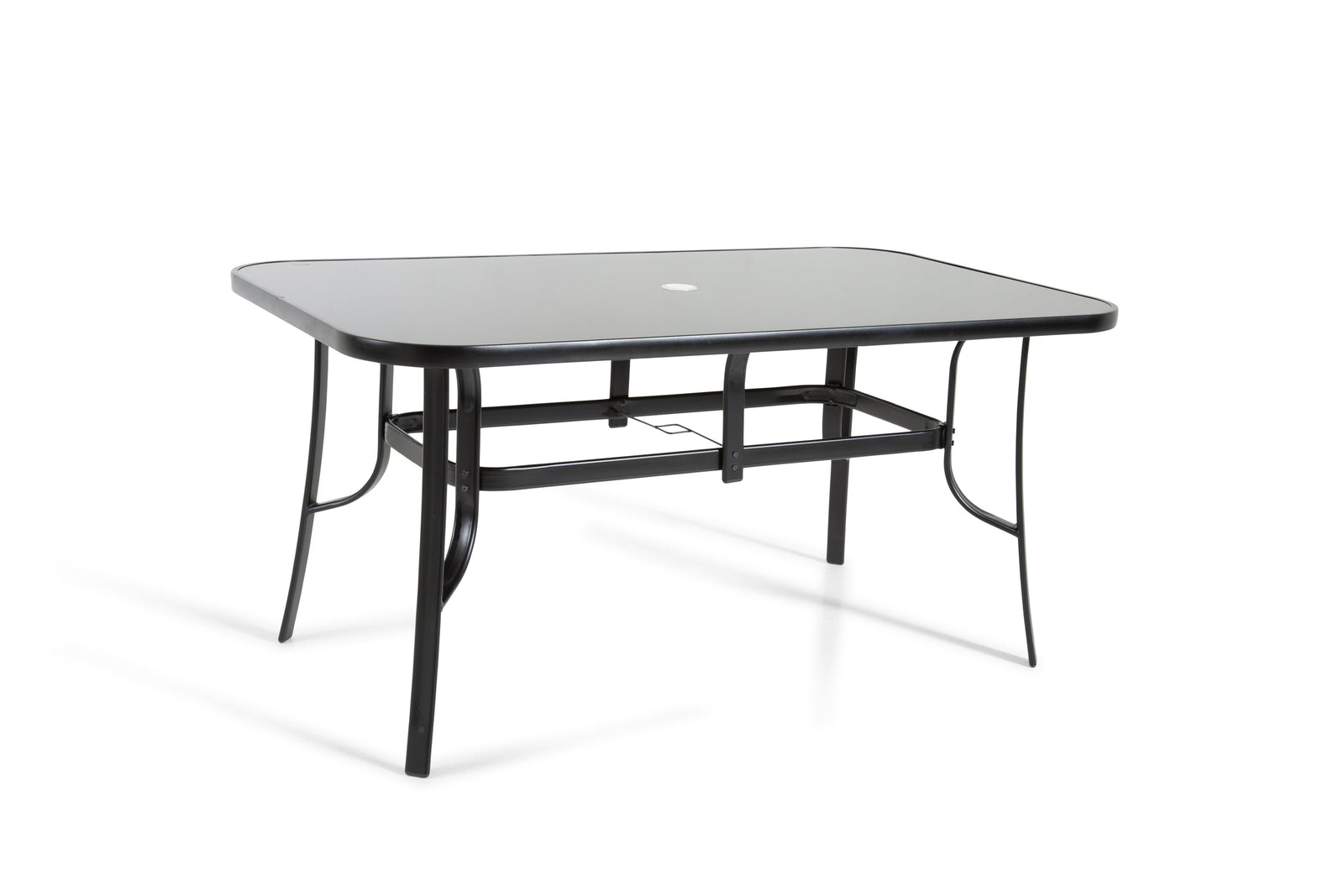 Rufford 6-seater Black And Grey Metal Garden Dining Set For Stylish Outdoor Dining | 6 | Black