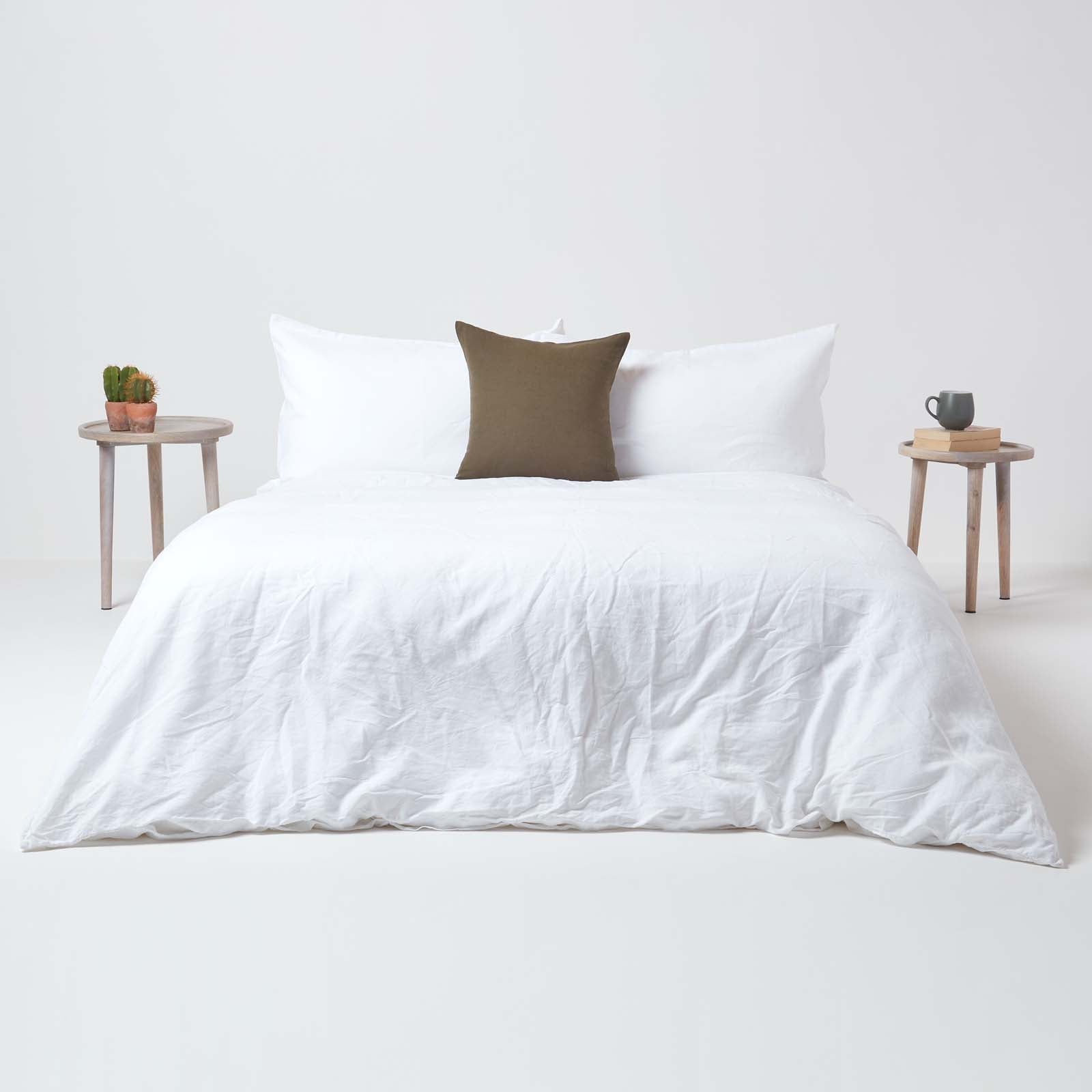European Size Linen Pillowcase | 40 x 80cm | Khaki Green