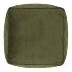 Amara Velvet Bean Bag Pouffe | Olive