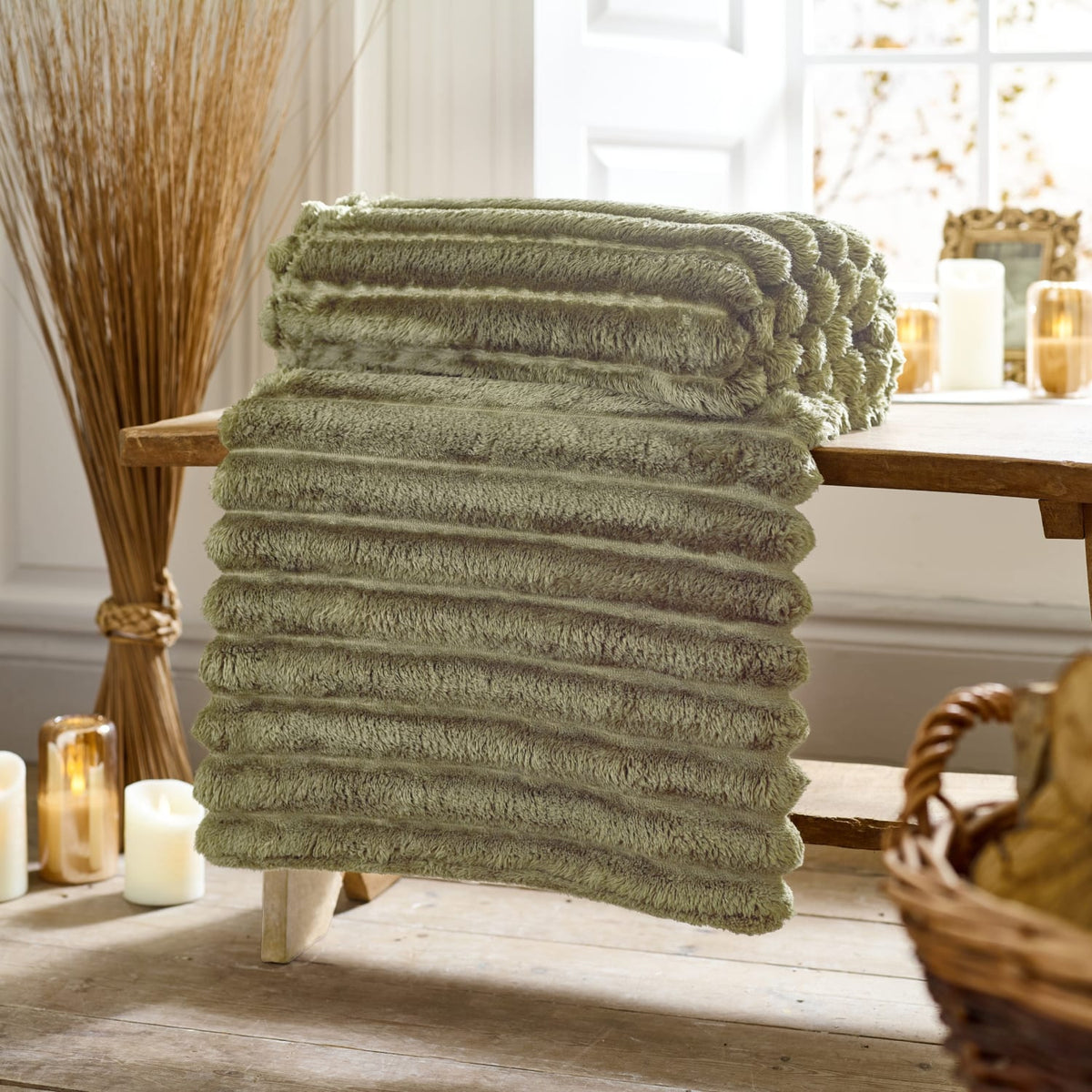 Houghton Throw | 140cm x 180cm | Green