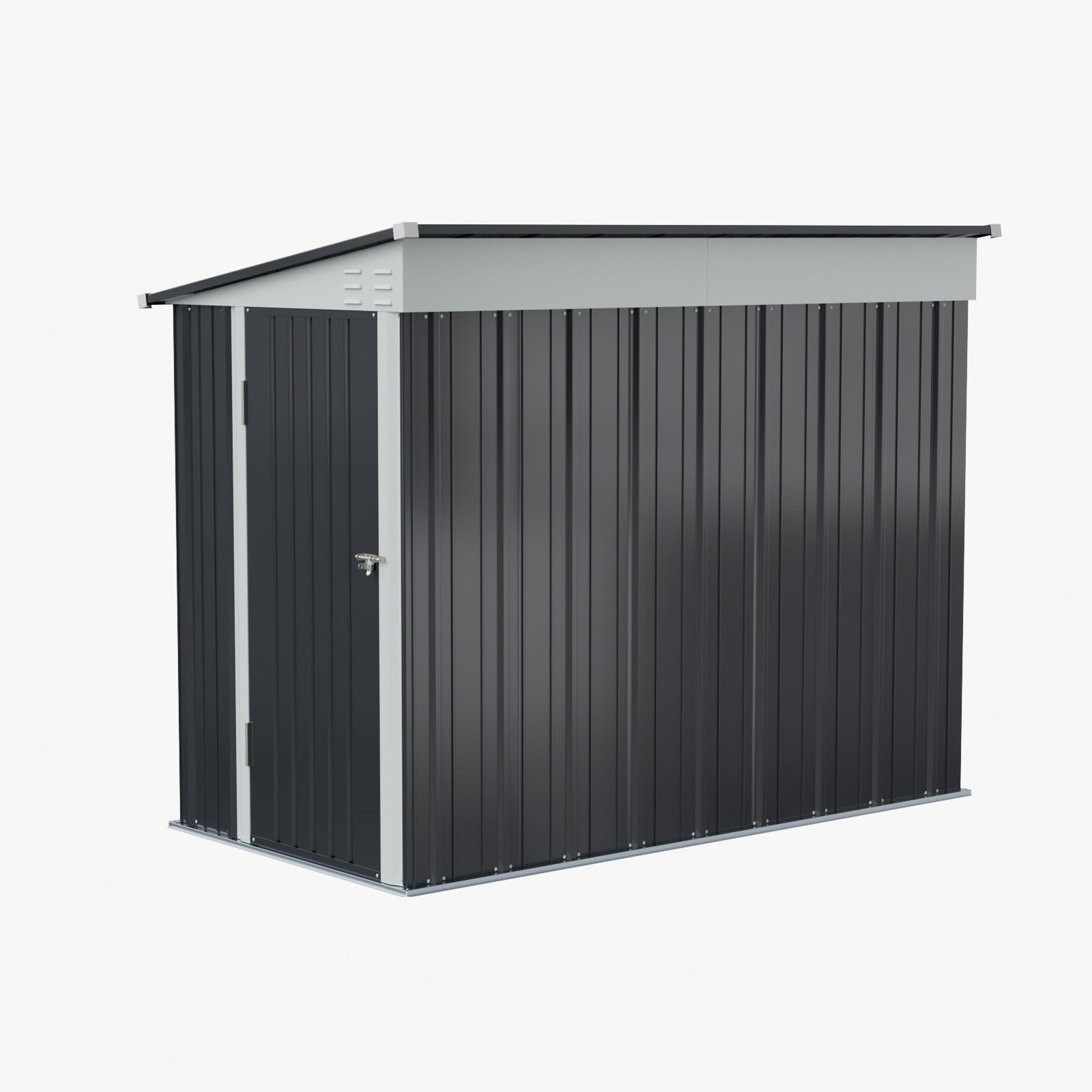 Breeins 4x8 Ft Pent Roof Garden Tool Shed Outdoor Patio Storage House