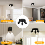 Emitto 3-way Spotlight Ceiling Light Adjustable Gu10 Modern Round Base