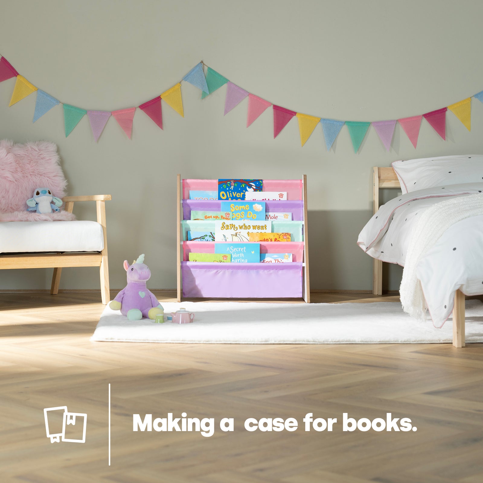 Childrens Bookcase - Confetti