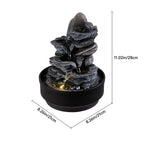 Tabletop Water Fountain Rockery Decor