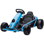 24v Electric Go Kart For Kids With Music, Horn Honking, Slow Start | Blue