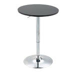 Adjustable Height Round Bar Table, Metal Base