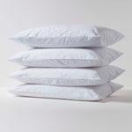 Terry Towelling Waterproof Pillow Protectors, Pack Of 4 | 48 x 74cm | White