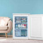 Comfee 88l Under Counter Freezer (-18℃), Freestanding With Reversible Door, 3 Drawers & Adjustable Thermostat, 55cm Wide