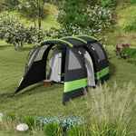 Blackout Camping Tent With Bedroom & Living Room For 4-5 | Black