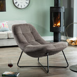 Merced Fabric Accent Chair | Grey