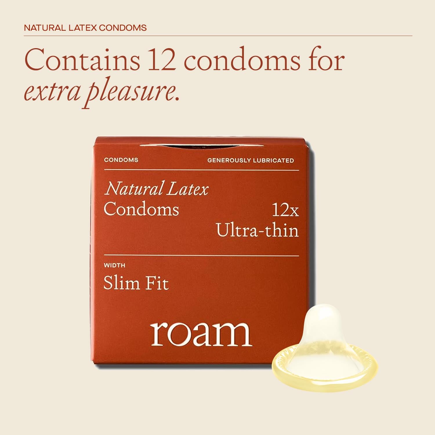 Ultra Thin Condoms For Safer Sex And Contraception Slim Fit, 3pcs, 12pk