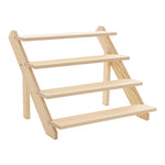 4 Tier Pine Wood Desktop Display Stand
