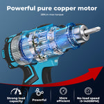 Cordless Drill Combi Driver Electric Screwdriver Set 2.0ah Battery | Blue