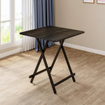 Folding Wooden Dining Table | 70cm x 70cm | Black