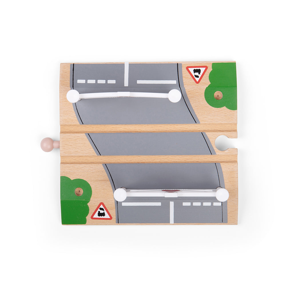 Railway Level Crossing for Wooden Train Sets