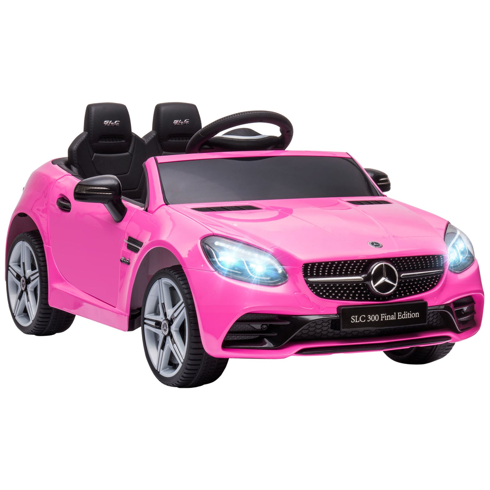 Benz 12v Kids Electric Ride On Car W/ Remote Control Music | Pink