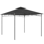 3 X 3 M Gazebo, Outdoor Gazebo Canopy With 2-tier Roof | Grey