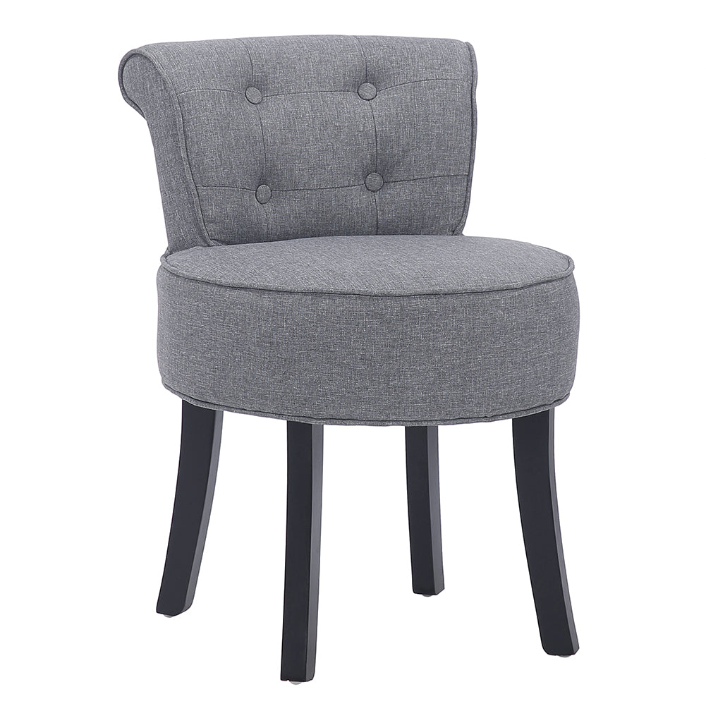 Classic Fabric  Chair Wing Back Chair Sofa Vanity Bedroom Dressing Chair