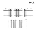Breeins 5-pack Decorative Gothic Metal Garden Fence Panels