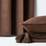 Cotton Rajput Ribbed Throw | 255cm x 360cm | Chocolate