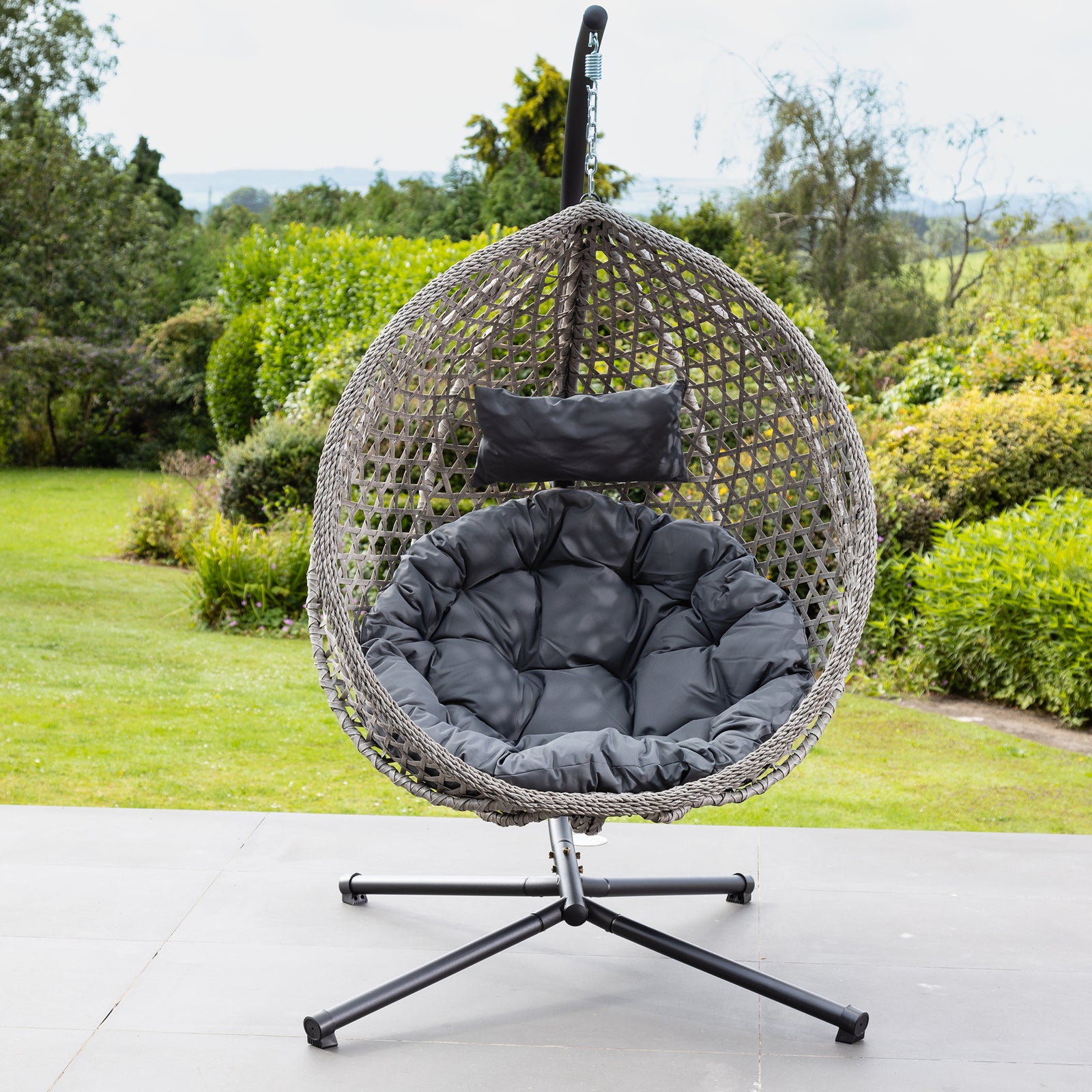 Bradshaw Swing Egg Pod Chair | Dark Gray